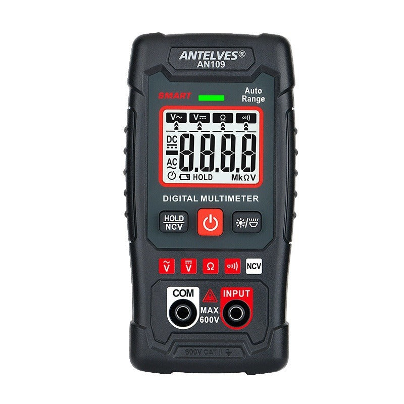 Høykvalitets digitalt multimeter, elektronikk testutstyr for spenning, strøm, motstand. Med EBTN LCD og True RMS.