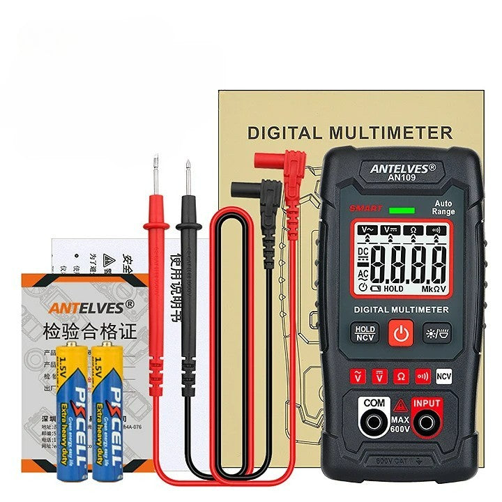 Nøyaktig digitalt multimeter med EBTN LCD-skjerm, True RMS for presise spennings- og strømmålinger.