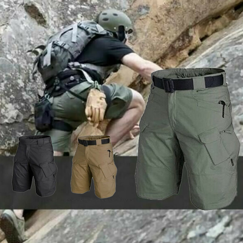 Taktisk herreshorts med praktiske lommer, robust og komfortabel for utendørs fritid og sommerbruk.