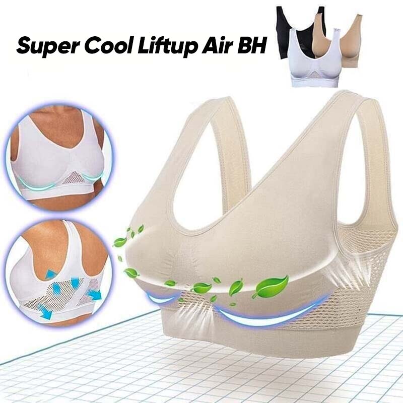 Sømløs Cool Liftup sports-BH, designet for maksimal pusteevne og støtte for aktive damer.