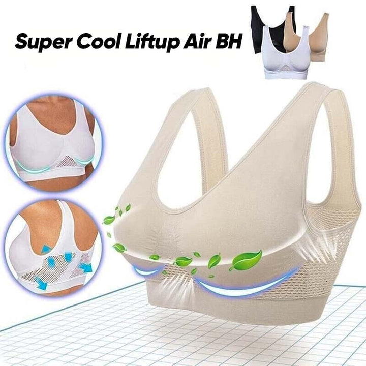 Sømløs Cool Liftup sports-BH, designet for maksimal pusteevne og støtte for aktive damer.