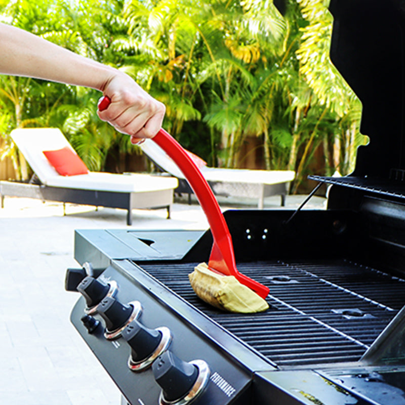 Effektiv grillrensebørste med dampfunksjon for enkel og grundig rengjøring av grillrist.