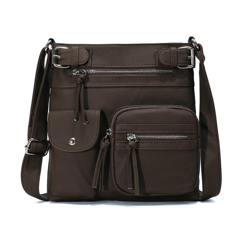 Slitesterk vanntett dameveske i PU-lær, en robust crossbody for langvarig bruk og beskyttelse av innhold.
