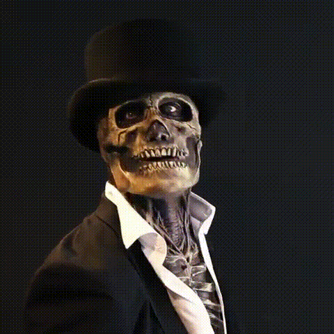 Realistisk skjelettmaske for voksne, perfekt til Halloween, cosplay og skrekk-temafester.