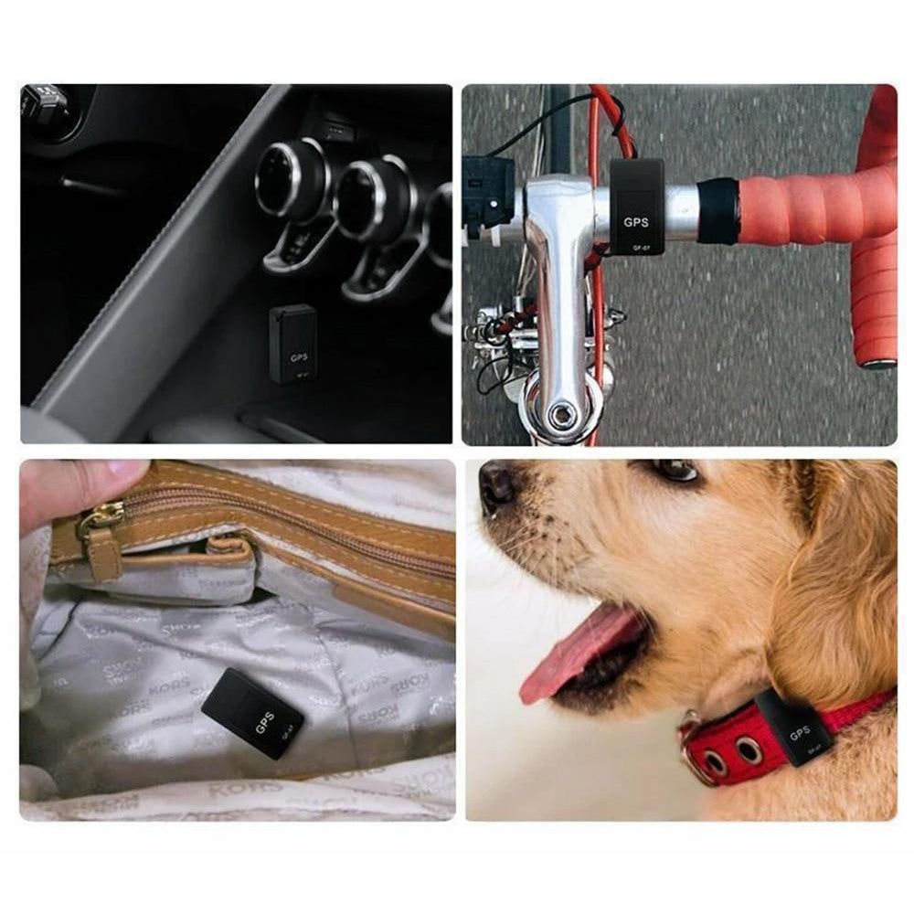 Diskret mini GPS-sporer med kraftig magnet for skjult montering i bil eller på verdisaker.