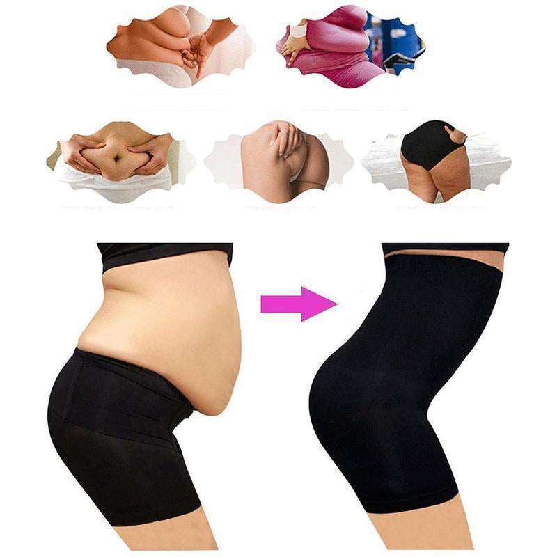 Slankende forming-shorts for kvinner, med høy midje for optimal magekontroll og kroppsforming.