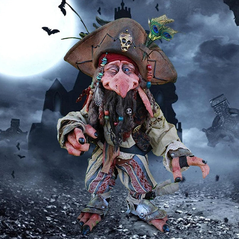 Unisex dekorativ hagegoblin. En beskyttende og unik harpiksfigur for hage og hjem.