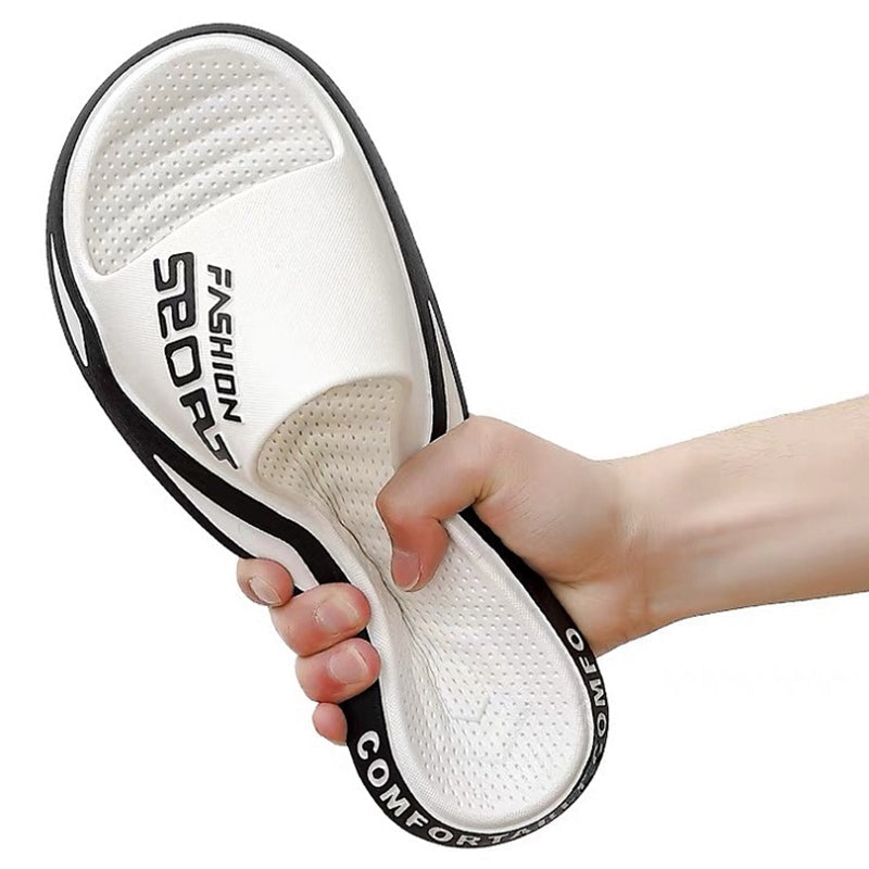 Hvite komfortable sandaler for fritid, allsidige sommersko.