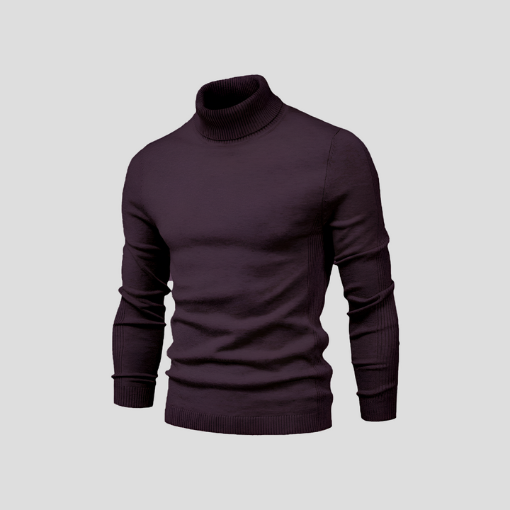 Komfortabel herregenser med polokrage i 100% bomull, allsidig og tidløs design.