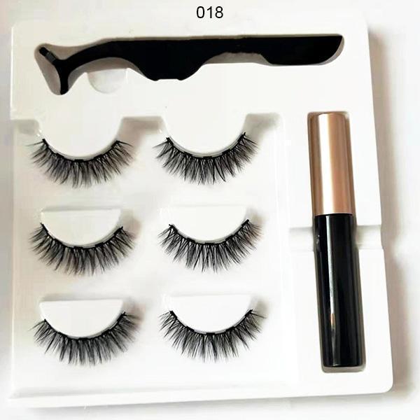 Limfri skjønnhet: Magnetisk vippesett med eyeliner for en trygg og naturlig look. Enkel makeup.