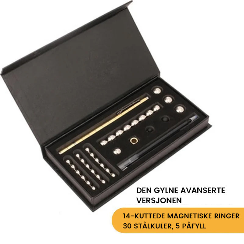 Fidget vennlig magnetisk penn, perfekt for møter og kreative prosesser.
