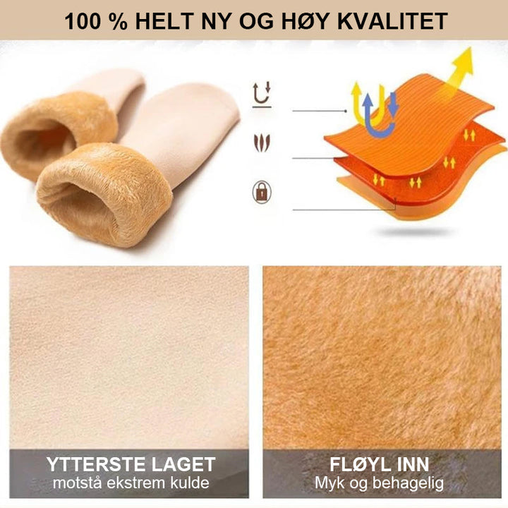 Vinterens favoritt: Fluffy damesokker som er supermyke og utrolig varme. En gaveidé.