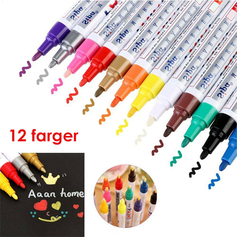 Forny bildekkene med permanent vanntett dekkmaling. Enkel DIY fargelegging for bilstyling.