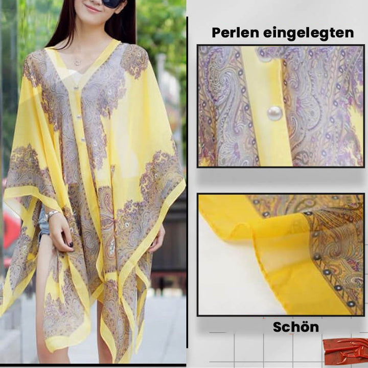 Chiffonskjerf for kvinner, et allsidig og lett tilbehør med solbeskyttelse.
