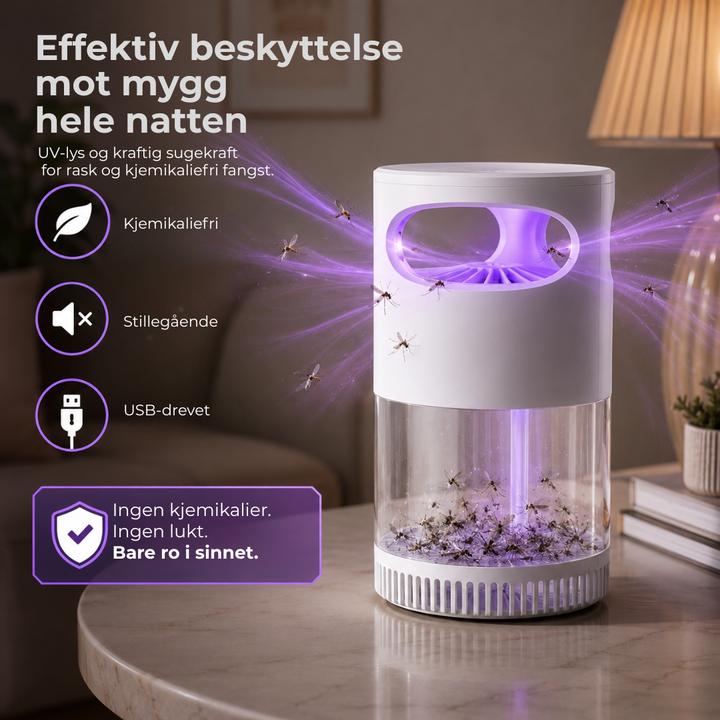 BuzzAway myggfelle for et myggfritt hjem. Kjemikaliefri insektsfelle for innendørs/utendørs bruk.