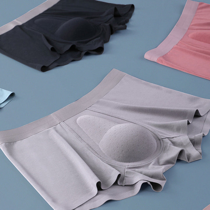 Hvite boksershorts for menn med overlegen komfort, designet for antignagsår-beskyttelse.