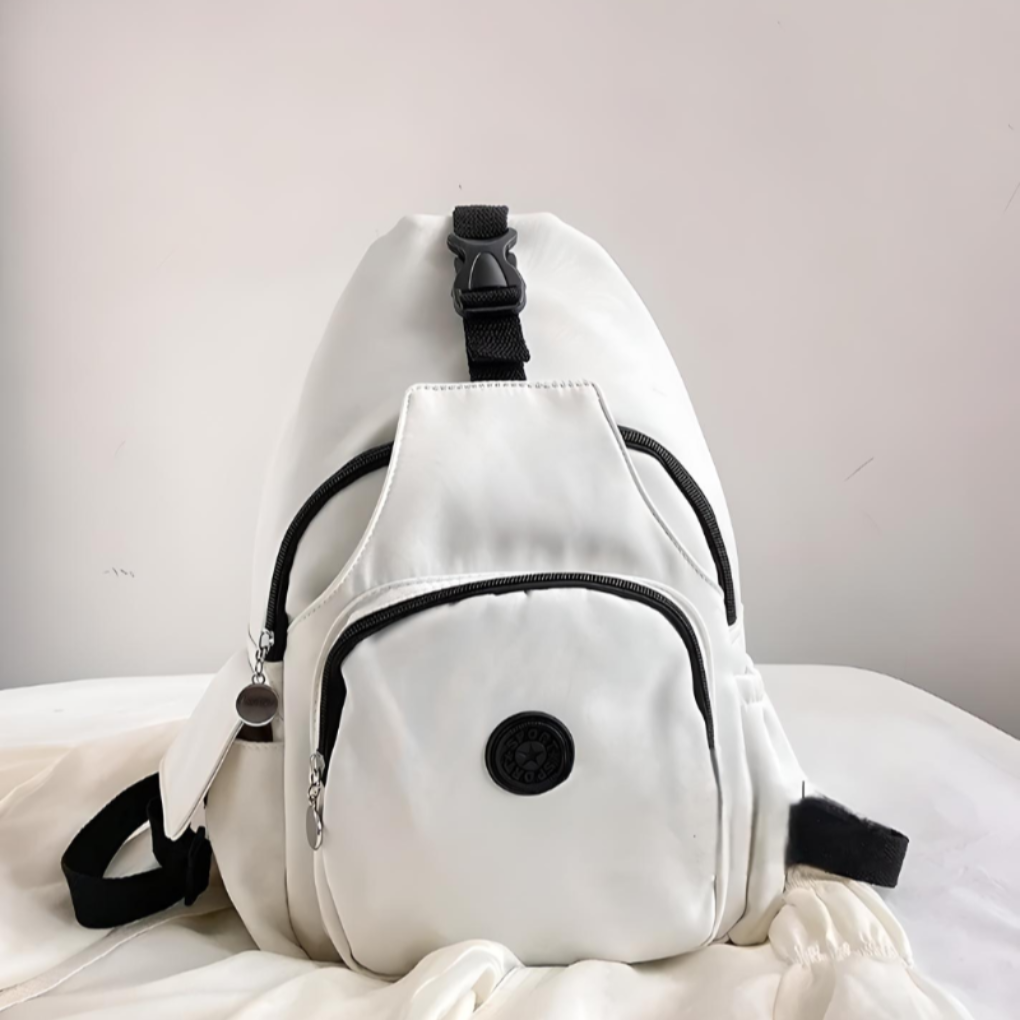 Unisex anti-tyveri crossbody veske i elegant sort, med RFID-beskyttelse for sikker reise og stilfull pendling.