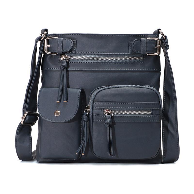 Kompakt og romslig dame crossbody-veske, vanntett PU-lær perfekt for reise, hverdag og alle stiler.