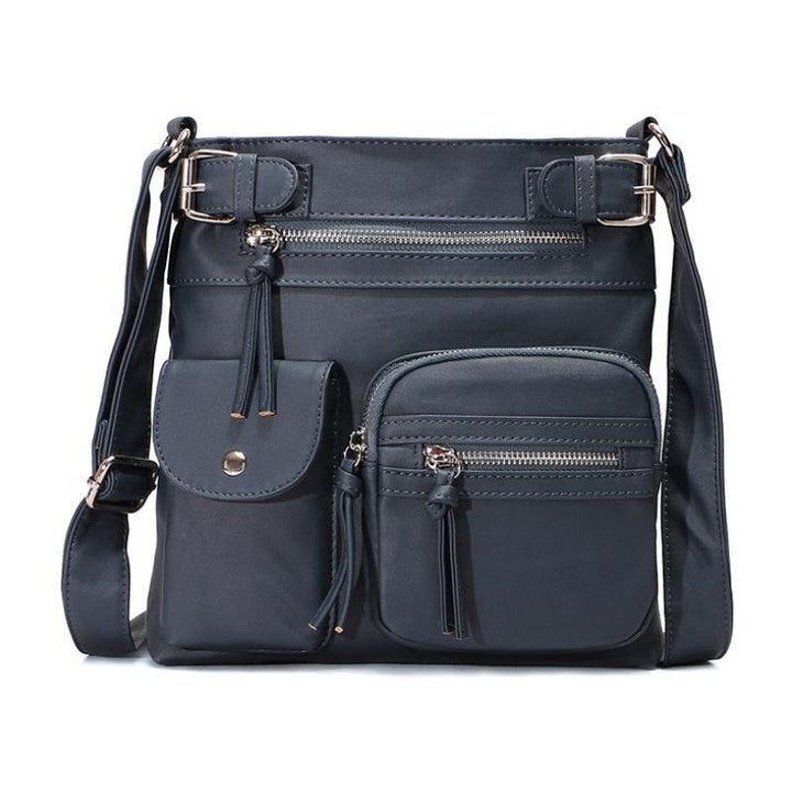 Kompakt og romslig dame crossbody-veske, vanntett PU-lær perfekt for reise, hverdag og alle stiler.