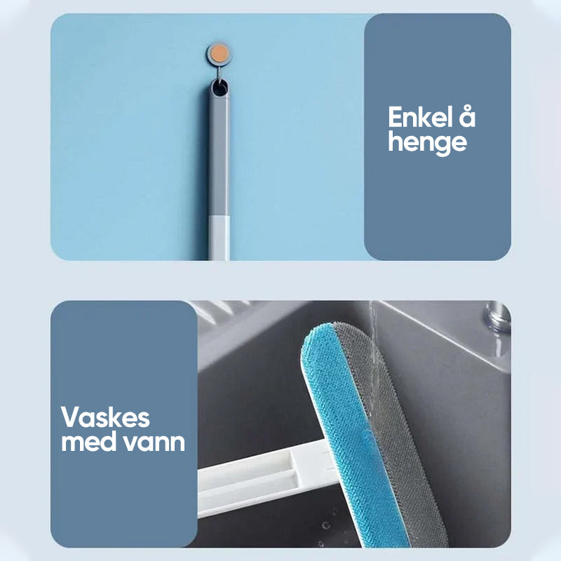Håndholdt hårfjerner fjerner enkelt hundehår fra et bilsete, perfekt for reise og rask rengjøring.