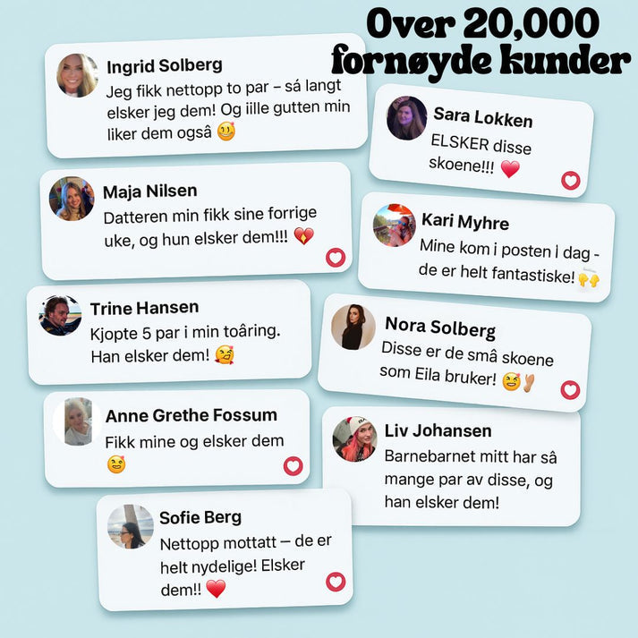 Fleksible og komfortable småbarnssko, ideelle som barnesko og babysko for både innendørs og utelek med sunn fotstøtte.