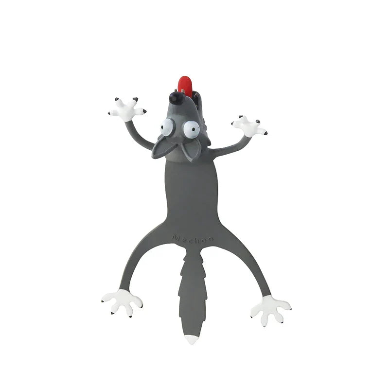 Spennende 3D gekko bokmerke i PVC, vekker lesegleden hos barn og voksne.