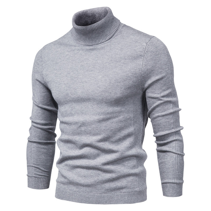 Komfortabel herregenser i myk kashmir med rullekrage for varme og stil. Et must for vinteren.