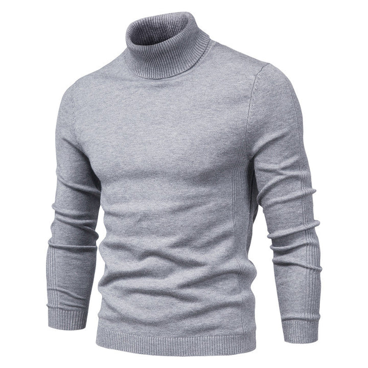 Komfortabel herregenser i myk kashmir med rullekrage for varme og stil. Et must for vinteren.