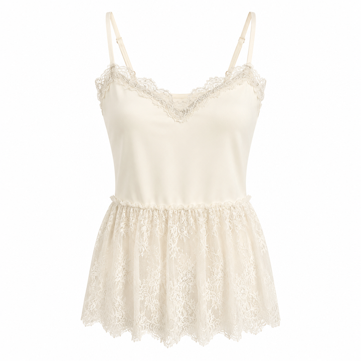 Moderne dame crop topp med ryggløs design. Stilig ermeløs cami, ideell for sommermote.