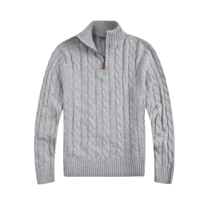 Behagelig herregenser med halv glidelås. Perfekt for en stilfull, uformell look i hverdagen.