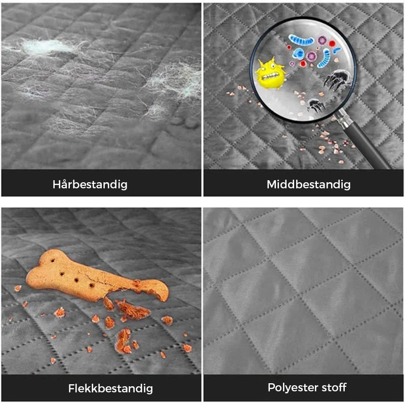 Mykt og komfortabelt stoltrekk, beskyttende polyester. Ideelt for avslapping og interiør.
