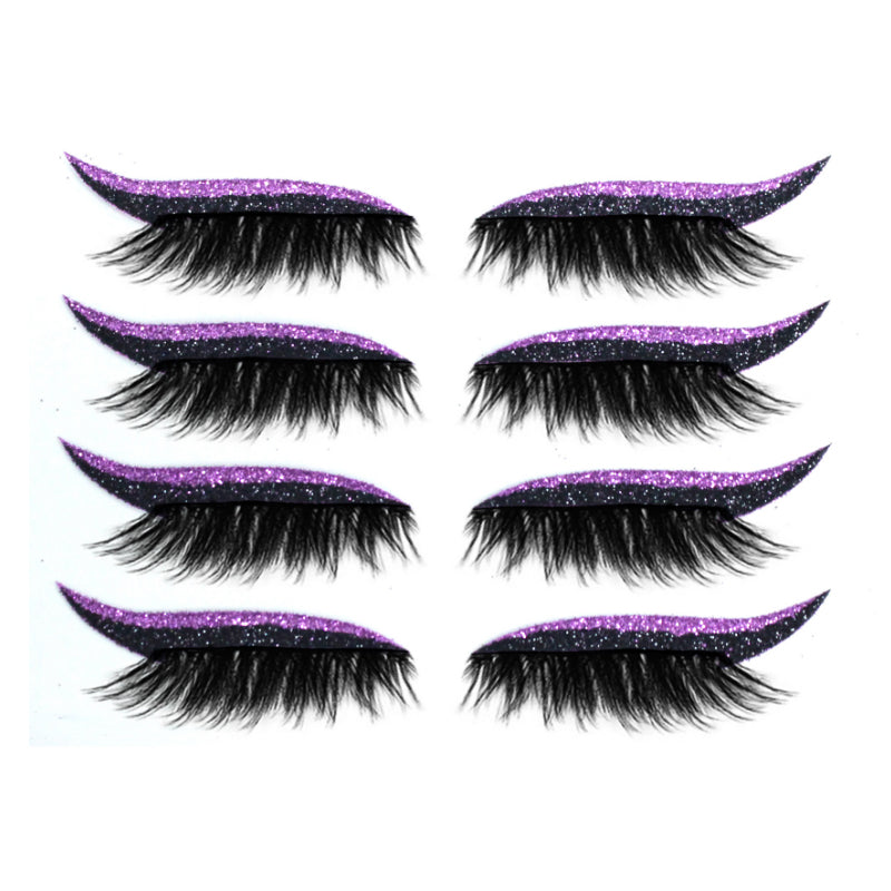 Effektiv sminke: Gjenbrukbare eyeliner & øyenvippeklistremerker for å skape et fantastisk kattøye raskt.
