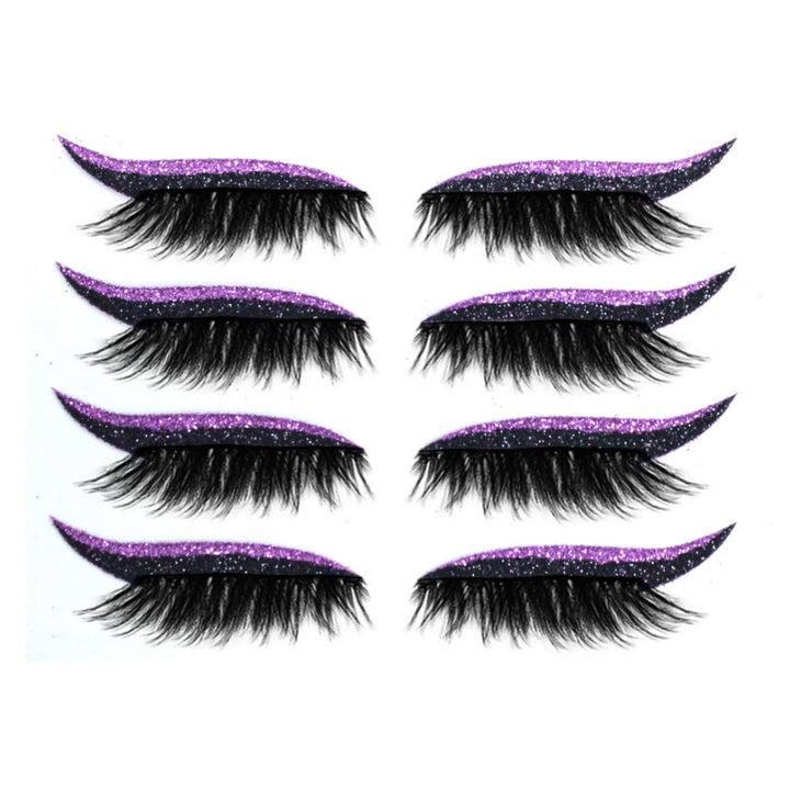 Effektiv sminke: Gjenbrukbare eyeliner & øyenvippeklistremerker for å skape et fantastisk kattøye raskt.