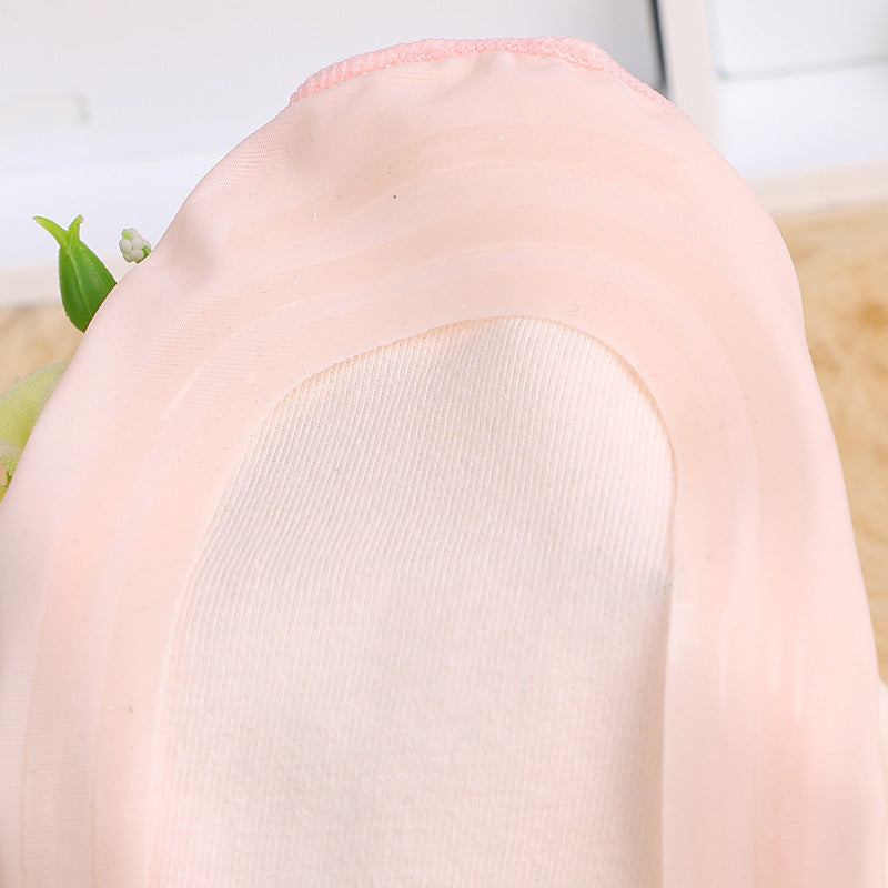 Usynlige lavt snitt sokker i bomull med sklisikker design, unisex for hverdag og sommerkomfort.