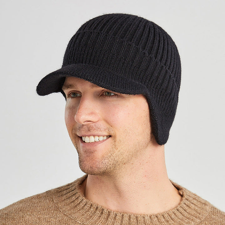 Utendørs unisex strikket lue med effektiv ørebeskyttelse, holder deg varm i vinter.