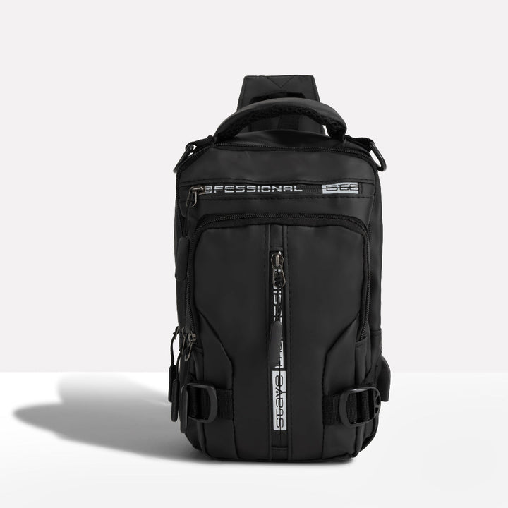 Menns konvertibel anti-tyveri crossbody veske i polyester, ideell for trygg reising og pendling.