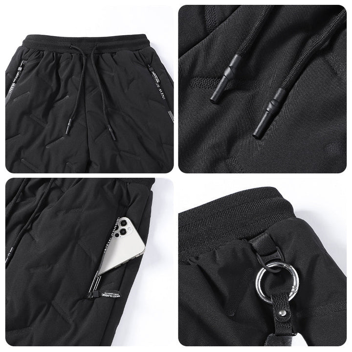 Tykke unisex vinterbukser med elastisk midje, laget av myk fleece for suveren komfort og varme.
