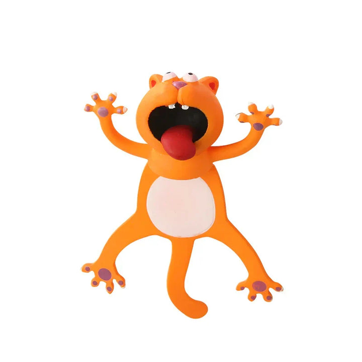 Flere 3D dyrebokmerker stablet, viser ulike dyretemaer og livlige farger.