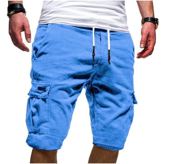 Pent stablede løsshorts/cargoshorts for menn, klar for sommeren, fremhever komfort og allsidighet.