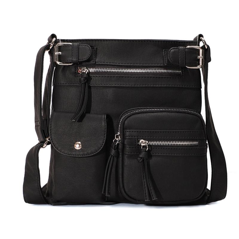 Stilfullt tilbehør: Vanntett PU-lær crossbody-veske for dame, en praktisk skulderveske som passer alt.