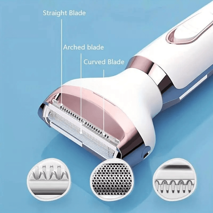 Elektrisk bikini trimmer for kvinner, sikrer skånsom og smertefri hårfjerning i sensitive områder.