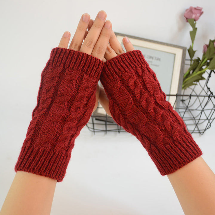 Ergonomiske halvfingerhansker for damer, gir varme og full fingerbevegelse.