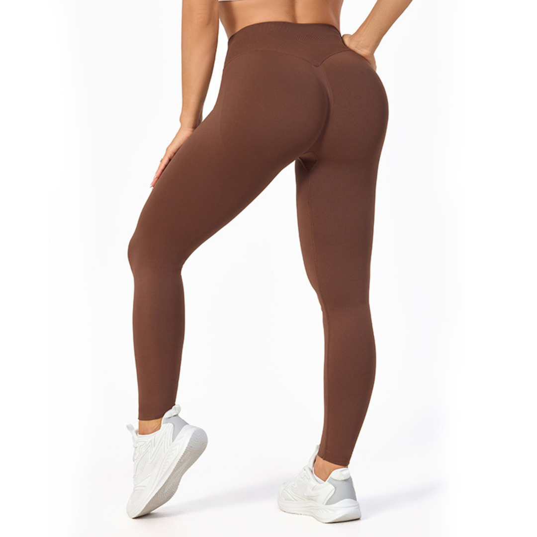 Dame yogabukser med høyt liv, myke og stretchy, ideelle for dyp strekking og avslapning.