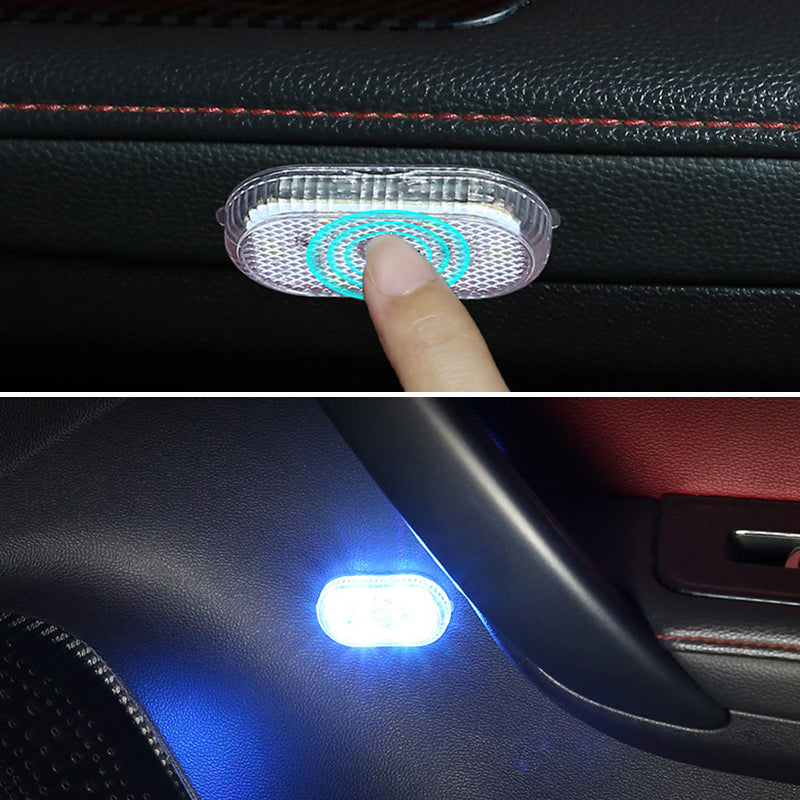 Oppladbart bil LED-lys med berøringssensor. Universal bilbelysning for kupé, enkel USB-lading.