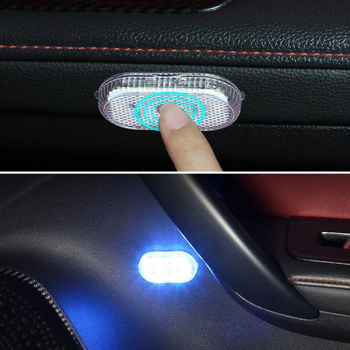 Oppladbart bil LED-lys med berøringssensor. Universal bilbelysning for kupé, enkel USB-lading.