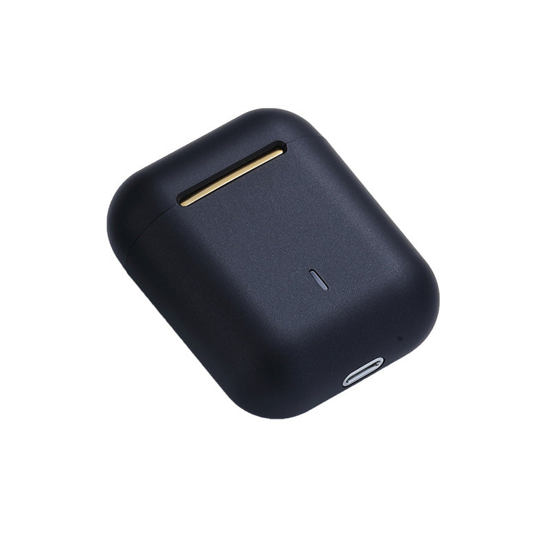 Trådløse Bluetooth-øretelefoner med lang batteritid. Inkluderer portabelt ladeetui for musikk på farten.