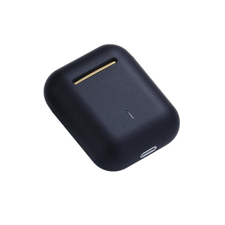 Trådløse Bluetooth-øretelefoner med lang batteritid. Inkluderer portabelt ladeetui for musikk på farten.