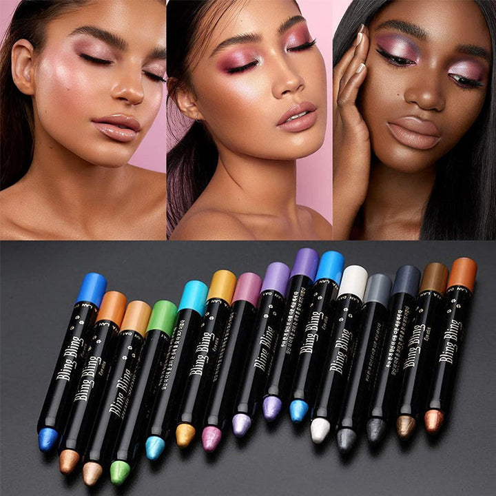 Øyenskyggeblyant for strålende øyne, langvarig, vanntett sminke med shimmer effekt. Perfekt highlighter.