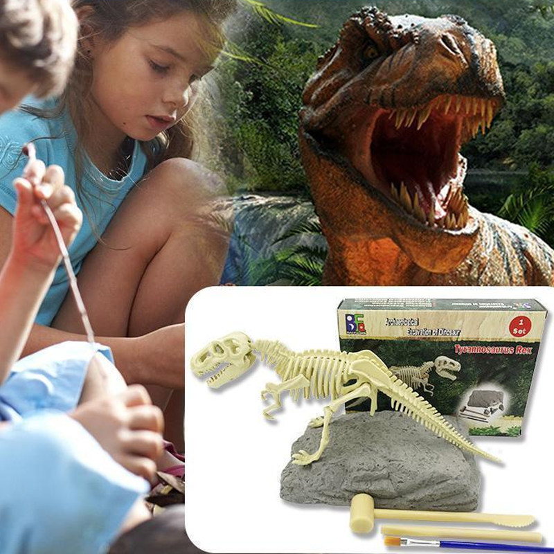 Dinosaurfossil graveleke for barn. DIY utgravningssett, perfekt gave og aktivitet.