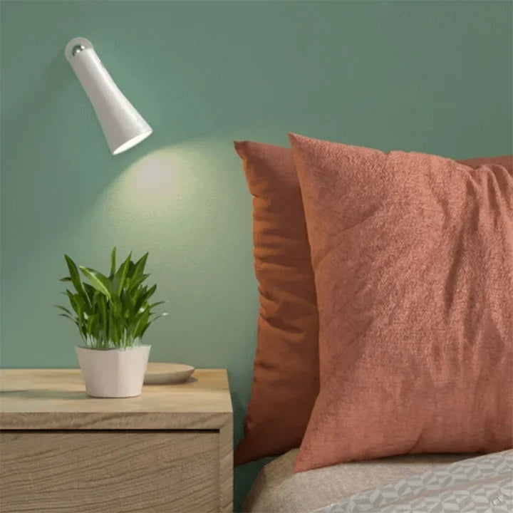 Fleksibel bordlampe for hjemmekontor, 3-i-1 magnetisk LED med øyebeskyttelse, bærbar.